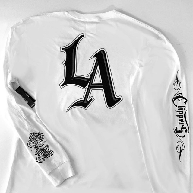 la clippers jersey old english