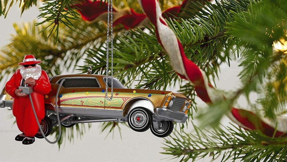 Old Truck with Tree Ornament  Santa's Holiday Christmas World